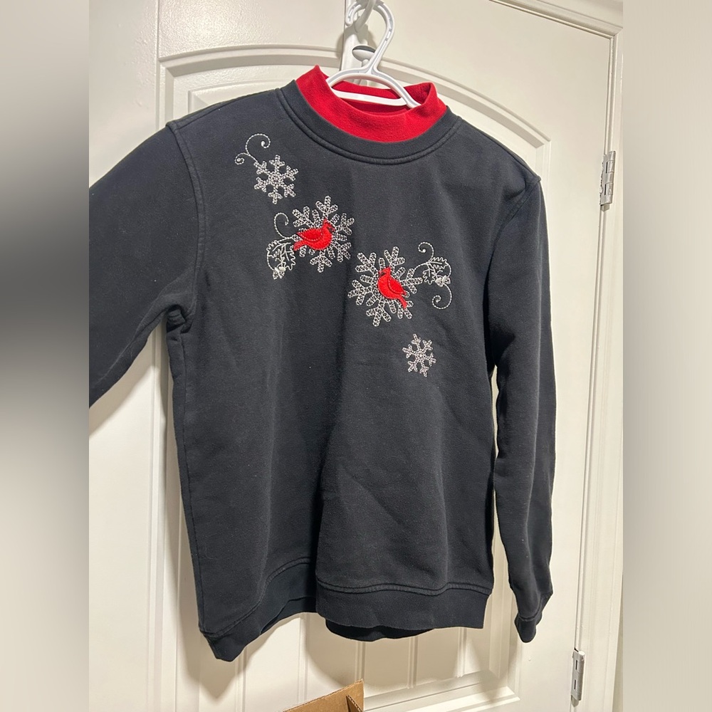 Vintage Northern Reflections Red Cardinal Bird Holiday sweatshirt